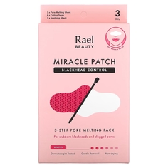 Маска для смягчения пор Rael, Inc. Beauty Miracle Patch трехэтапная, против черных точек