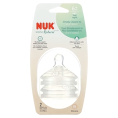 Соски NUK Simply Natural от 6 месяцев