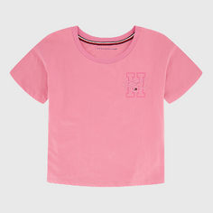 Футболка Tommy Hilfiger Big Kids&apos; H Logo, розовый