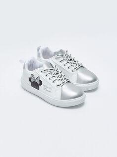 Лицензированные кроссовки Minnie Mouse на шнуровке для девочек LCW Steps