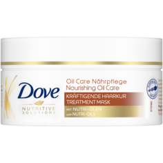 Dove Nour Oil Care маска для сухих волос, 200 мл