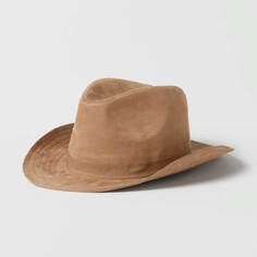 Шляпа ковбоя Zara, светло-коричневый