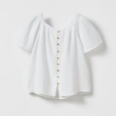 Рубашка Zara Textured, белый