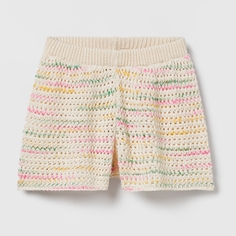 Шорты бермуды Zara Blend Knit, кремовый