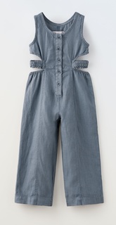 Комбинезон Zara With Buttons And Cut-out Detail, синий