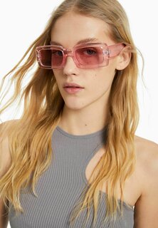 Солнцезащитные очки Bershka, светло-розовый