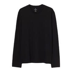 Лонгслив H&amp;M Regular Fit Jersey, черный H&M