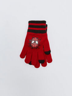 Трикотажные перчатки для мальчика с лицензией Человека-паука LCW Accessories
