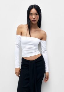 Рубашка с длинным рукавом PULL&amp;BEAR, белый