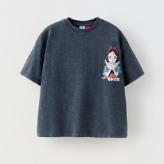 Футболка Zara Snow White Disney, серый