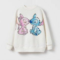 Свитшот Zara Lilo &amp; Stitch Surfer Disney, кремовый