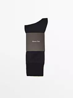 Носки из простой шотландской пряжи Massimo Dutti, синий