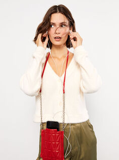 Стеганая женская сумка для телефона с имитацией кожи LCW Accessories