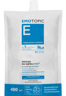 Emotopic Med+ Emulsja do Kąpieli эмульсия для ванн, 400 ml