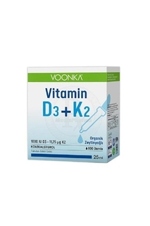 Voonka витамин D3+K2 капли 25 мл