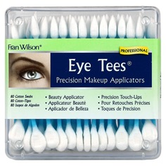 Тройники для глаз, прецизионные аппликаторы для макияжа, 80 ватных тампонов Fran Wilson