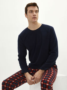 Стандартный клетчатый мужской пижамный комплект из флиса LCW Dream