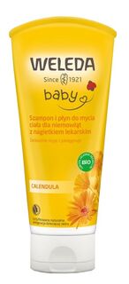 Weleda Calendula Baby гель для мытья тела и волос детский, 200 ml