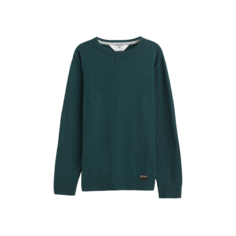 Джемпер H&amp;M Fine-knit Cotton Sweater, зеленый H&M