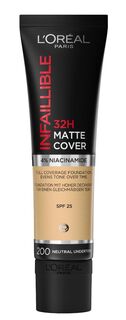 L’Oréal Infaillible 32H Matt Cover Праймер для лица, 200 Golden Sand/Neutral Undertone L'Oreal