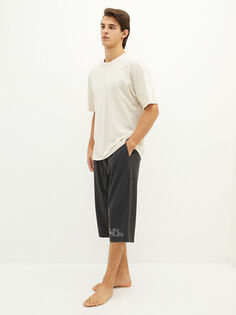 Мужские нижние шорты для пижамы со стандартным рисунком LCW Dream