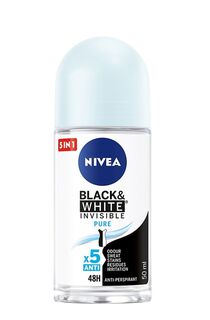 Nivea Black&amp;White Invisible Pure антиперспирант для женщин, 50 ml