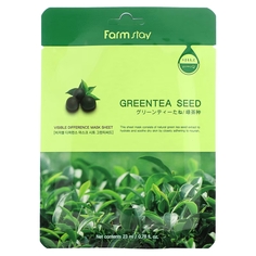 Тканевая маска для лица Farmstay Visible Difference семена зеленого чая, 23 мл.