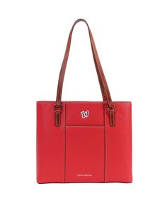 Женская сумка-шоппер Washington Nationals Pebble Lexington Dooney &amp; Bourke, красный