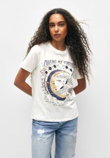 Футболка с принтом PULL&amp;BEAR, белый