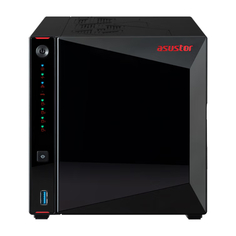 Сетевое хранилище Asustor AS5404T, 4-дисковое, 4 ГБ, 4 диска по 4 ТБ , чёрный