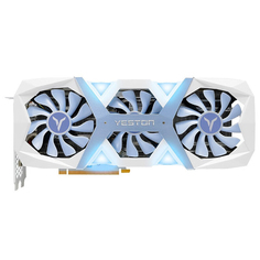 Видеокарта Yeston GeForce RTX 4060 Ti Game Master 16 Гб, белый/голубой