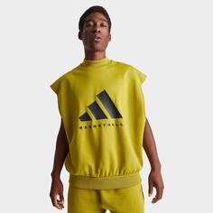 Толстовка без рукавов adidas Basketball One, желтый