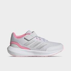 Кроссовки для бега для больших детей adidas RunFalcon 3.0 с эластичным кружевом и ремешком на липучке, розовый