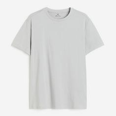 Футболка H&amp;M Regular Fit Crew-neck, светло-серый H&M