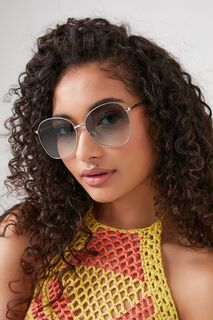 Круглые солнцезащитные очки с градиентом Forever 21, золотой