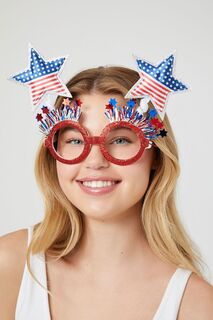 Американские солнцезащитные очки со звездами Forever 21, красный