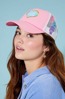 Кепка дальнобойщика Care Bears Forever 21, розовый