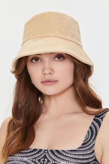 Панама из махровой ткани Forever 21, коричневый