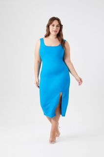 Облегающее платье миди размера плюс Ponte Forever 21, синий