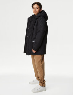Парка Stormwear с капюшоном (6–16 лет) Marks &amp; Spencer, черный