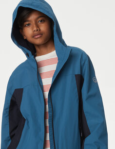Анорак с капюшоном Stormwear (6–16 лет) Marks &amp; Spencer, синий микс