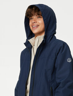 Анорак с капюшоном Stormwear (6–16 лет) Marks &amp; Spencer, темно-синий