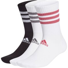 Носки adidas Glam 3-Stripes Cushioned Crew Sport 3 шт, белый