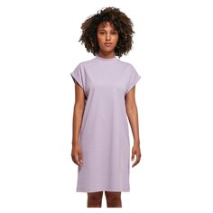 Короткое платье Build Your Brand Turtle Extended Shoulder Short Sleeve, фиолетовый