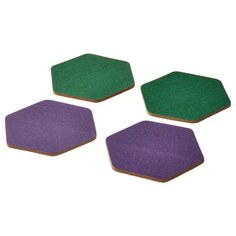 Подстаканник Ikea Tabberas 10х10, зеленый/фиолетовый