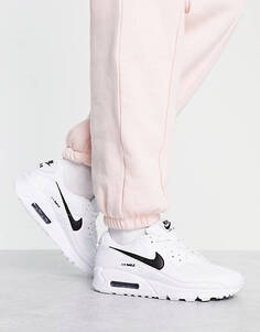Бело-черные кроссовки Nike Air Max 90