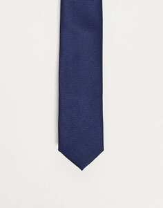 Темно-синий узкий галстук ASOS DESIGN