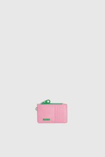 Контрастный бумажник с визитницей Pull&amp;Bear, розовый