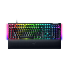 Игровая клавиатура Razer BlackWidow V4 (Yellow Switch) с подставкой, черный, английская раскладка