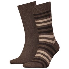 Носки Toммy Hilfiger Duo Stripe 2 шт, коричневый